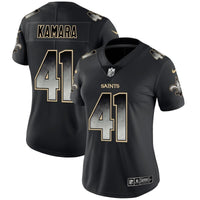 Saints 2021/22 Kamara #41 Black/Gray/Gold Women NFL Jersey
