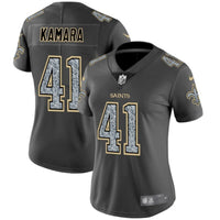 Saints 2021/22 Kamara #41 Gray/Gold Women NFL Jersey