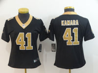 Saints 2022/23 Kamara #41 Black/Gold Women NFL Jersey