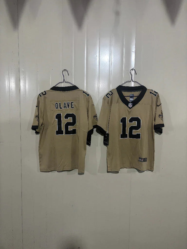 Saints 25/26 Olave #12 Gold/Black Game Kids Jersey
