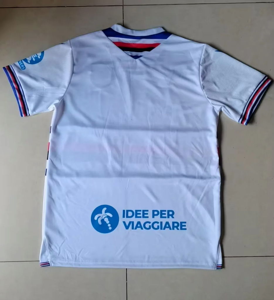 Sampdoria 25/26 White Away Jersey