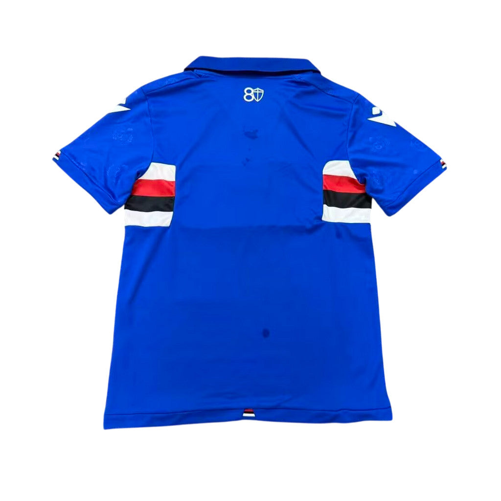 Sampdoria 26/27 Blue/Black/Red and White Horizontal Stripes Home Jersey