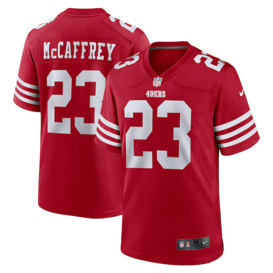 San Francisco 49ers 2023 McCafrey #23 Red Jersey