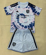 San Jose Earthquake 26/27 Blue/Black Away Kids Jersey Set