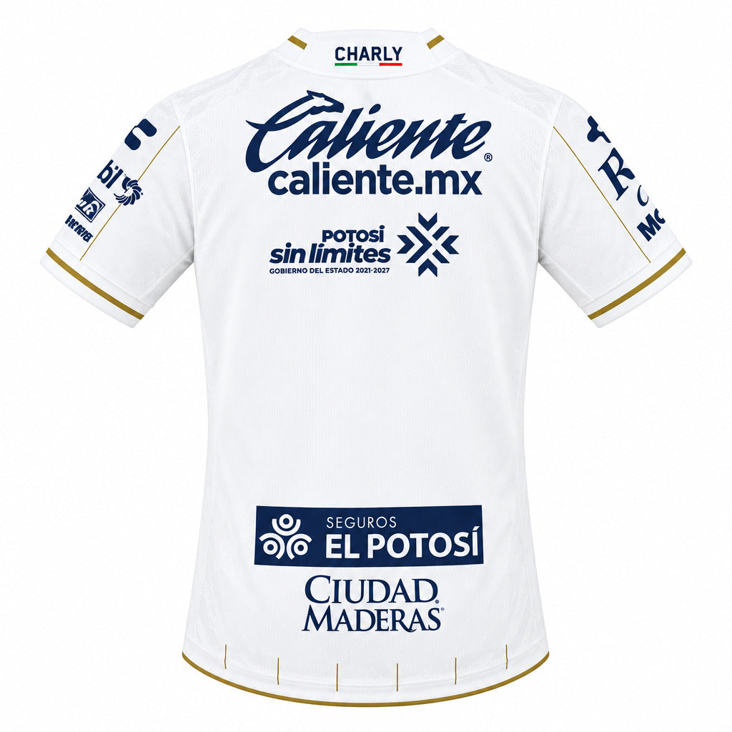 San Luis 26/27 White/Gold Trim Away Jersey