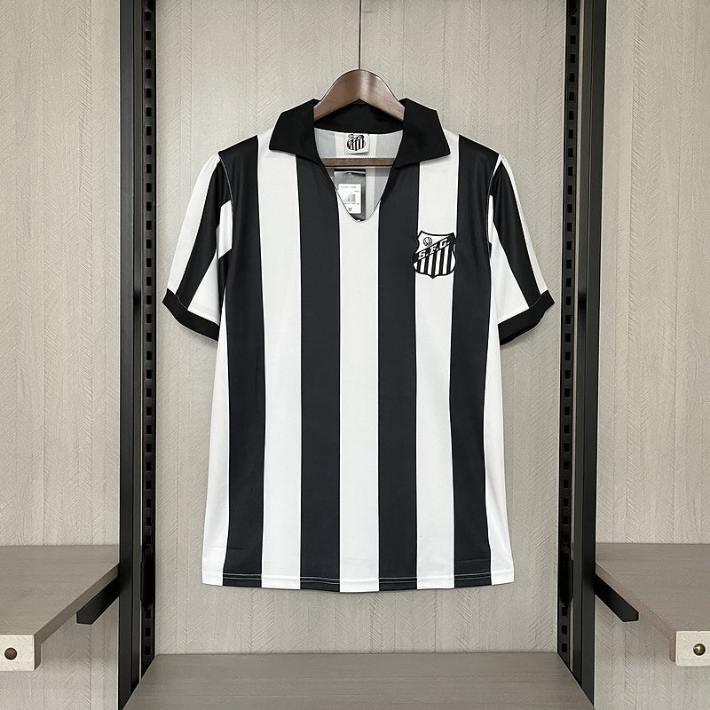 Santos 1958 Vintage Retro Black/White Home Jersey
