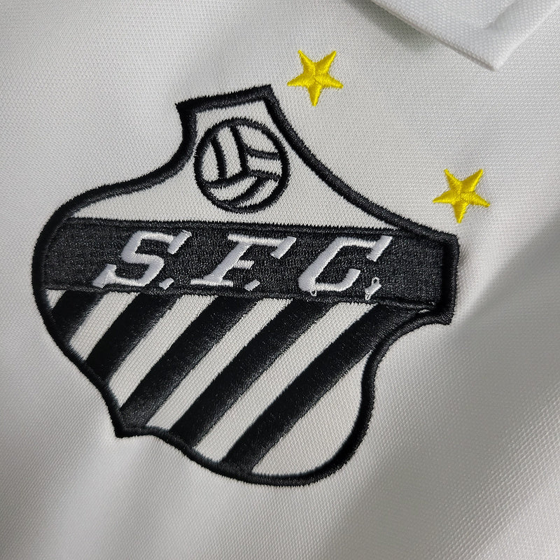 Santos 1970 Vintage Retro White Home Jersey