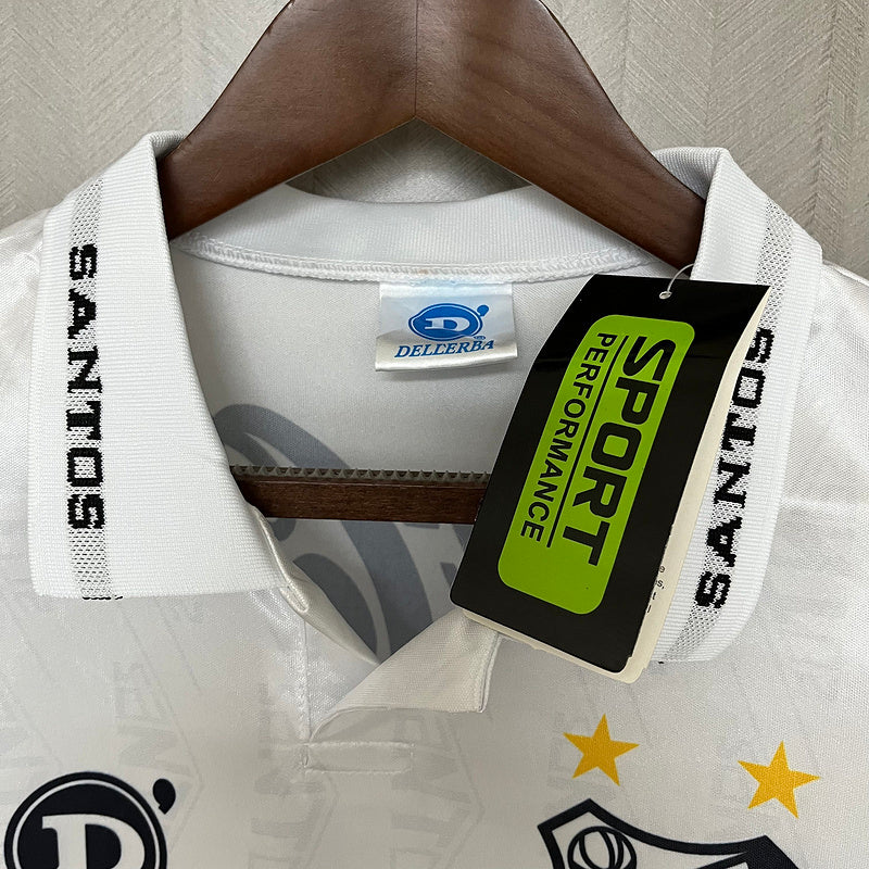 Santos 1993 Vintage Retro White Home Jersey