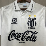 Santos 1993 Vintage Retro White Home Jersey