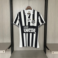 Santos 1996 Vintage Retro Black/White Away Jersey
