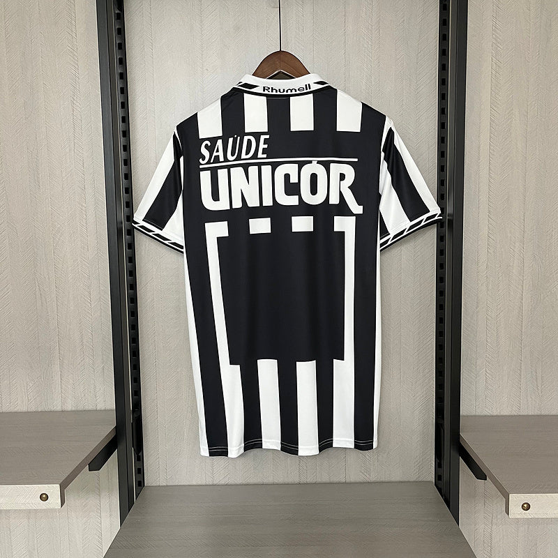Santos 1996 Vintage Retro Black/White Away Jersey