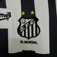 Santos 1996 Vintage Retro Black/White Away Jersey