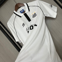 Santos 1997 Vintage Retro White Home Jersey
