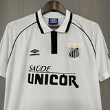 Santos 1997 Vintage Retro White Home Jersey