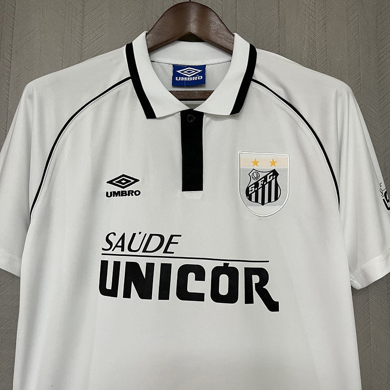 Santos 1997 Vintage Retro White Home Jersey