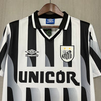 Santos 1998 Vintage Retro White Away Jersey