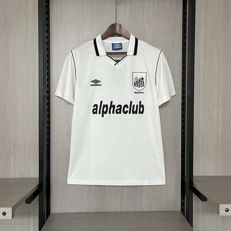 Santos 2001 Retro White Home Jersey