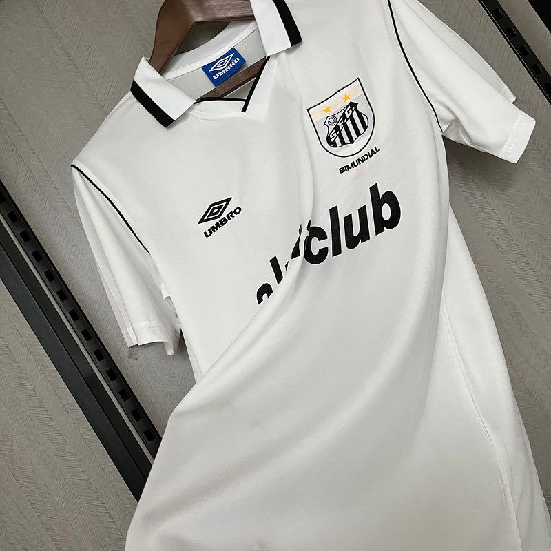 Santos 2001 Retro White Home Jersey