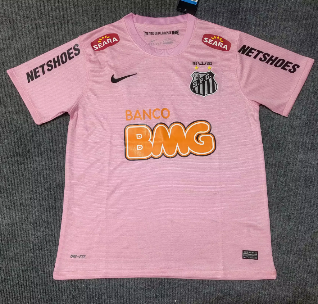Santos 2012/13 Vintage Retro Pink Home Jersey