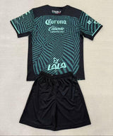 Santos Laguna 25/26 Green/Black Away Kids Jersey Set