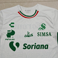 Santos Laguna 25/26 White/Green/Red Third Jersey