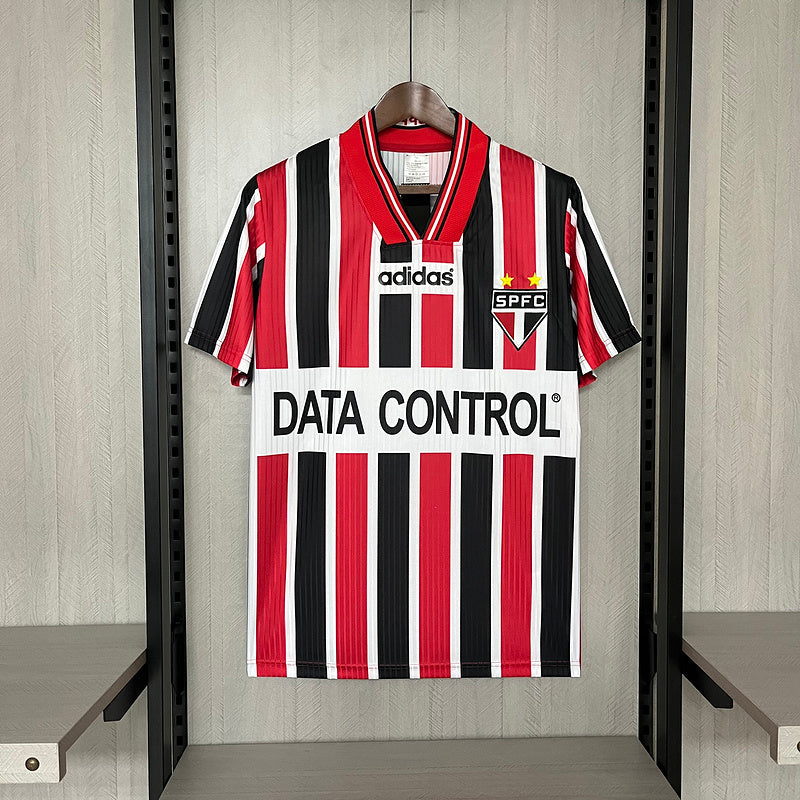 Sao Paulo 1997 Vintage Retro Red/Black Away Jersey