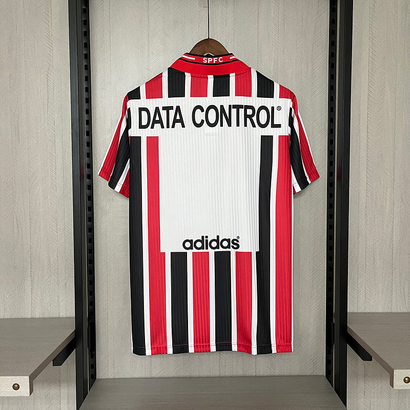 Sao Paulo 1997 Vintage Retro Red/Black Away Jersey