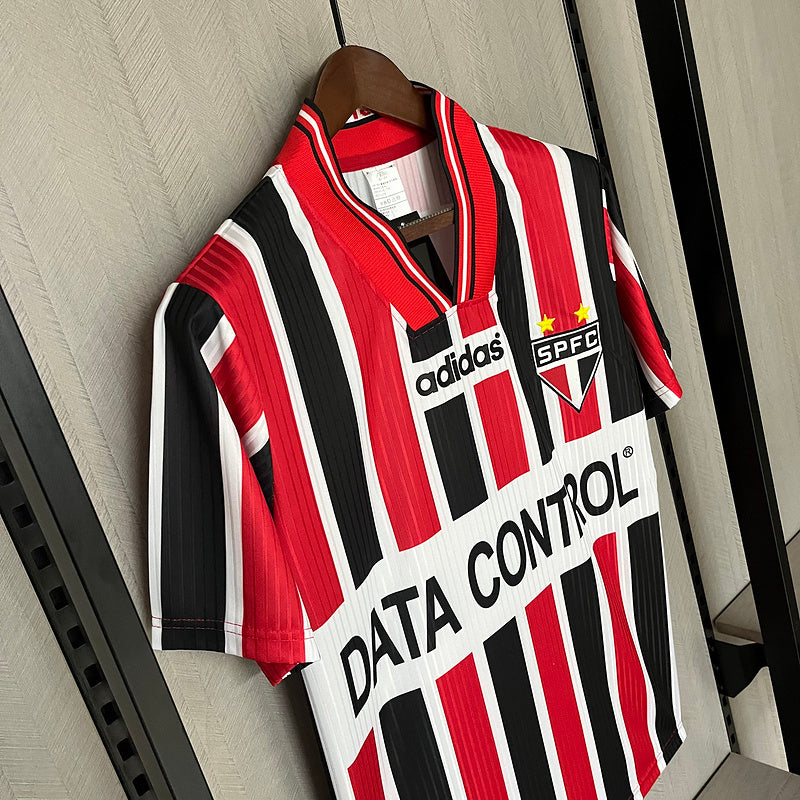 Sao Paulo 1997 Vintage Retro Red/Black Away Jersey