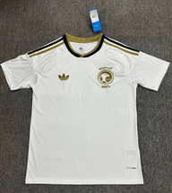 Saudi Arabia 2026 World Cup White/Gold Stripes Away Jersey