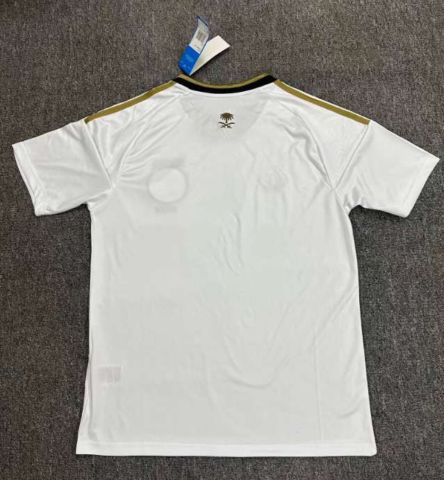 Saudi Arabia 2026 World Cup White/Gold Stripes Away Jersey
