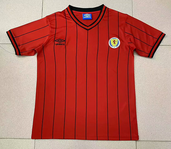 Scotland 1982 Vintage Retro Red Away Jersey