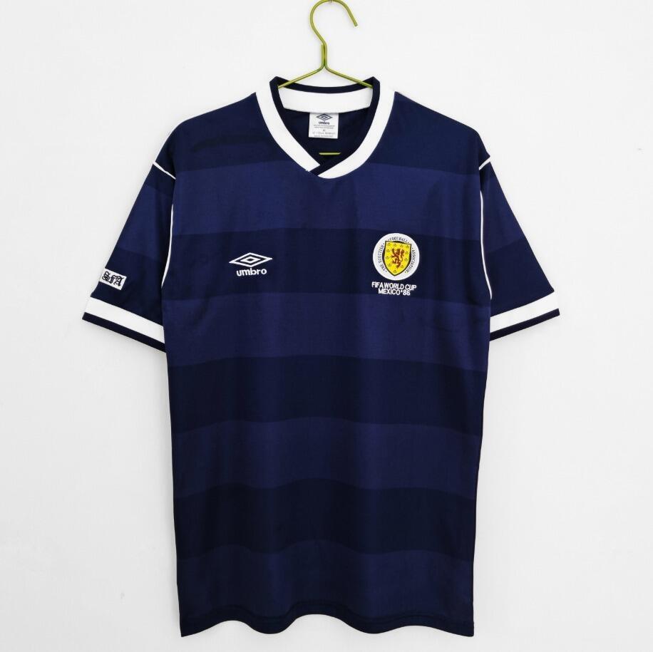 Scotland 1987/88 Vintage Retro Blue Home Jersey