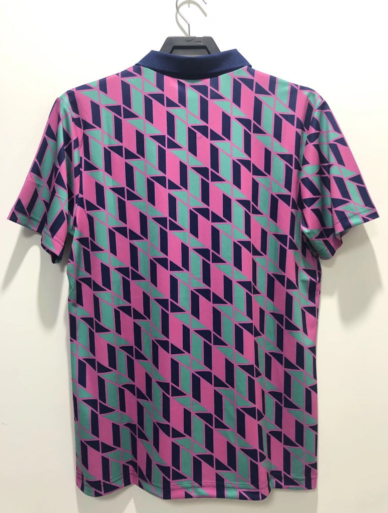 Scotland 1988/89 Vintage Retro Pink/Green Third Away Jersey