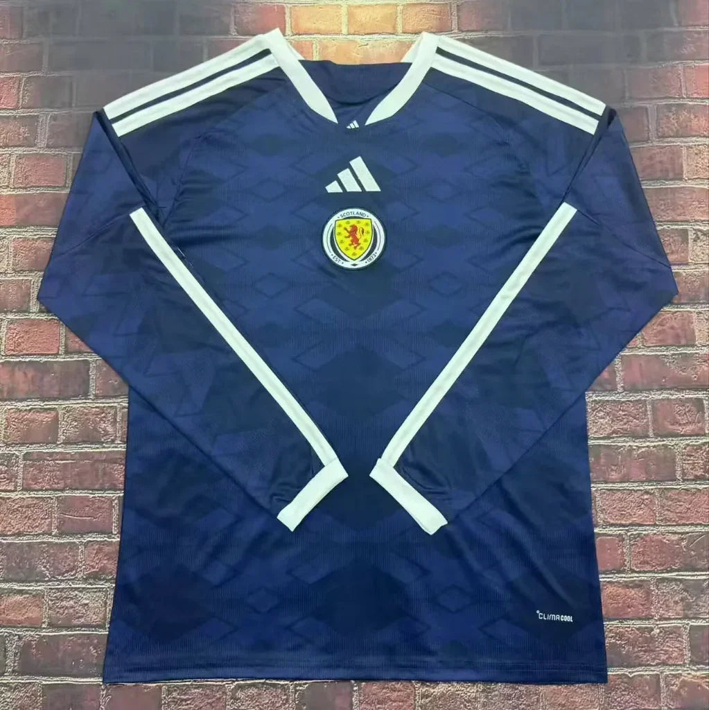Scotland 2026 Blue/White Home Long Sleeves Jersey