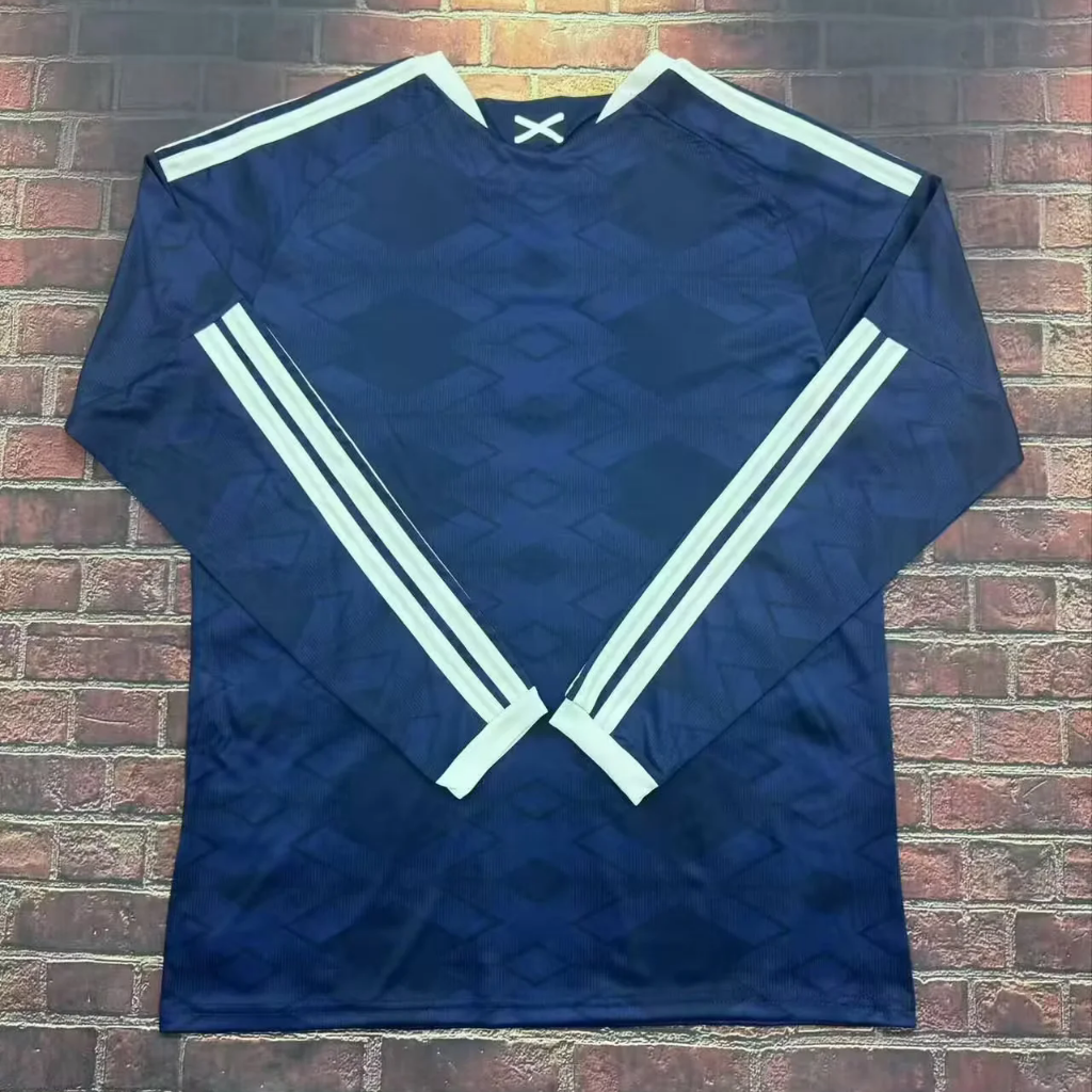Scotland 2026 Blue/White Home Long Sleeves Jersey