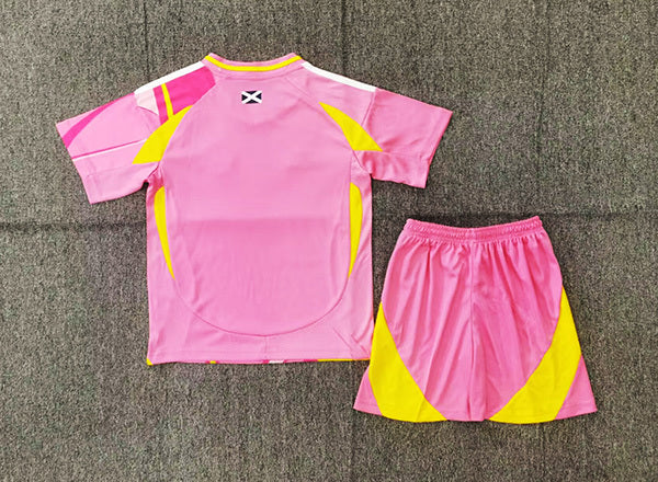 Scotland 25/26 Pink Away Kids Jersey Set
