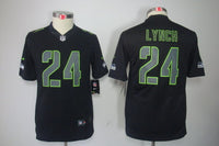 Seahawks 2021/22 Lynch #24 Black/Green Women NFL Jersey