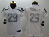 Seahawks 2021/22 Thomas III #29 White/Gray Women NFL Jersey