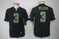 Seahawks 2021/22 Wilson #3 Black/Green Women NFL Jersey