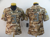 Seahawks 2021/22 Wilson #3 Camo Print Women NFL Jersey