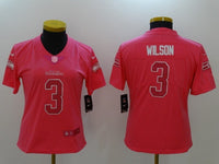 Seahawks 2021/22 Wilson #3 Pink Women NFL Jersey
