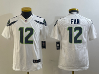 Seahawks 23/24 Fan #12 White Women NFL Jersey