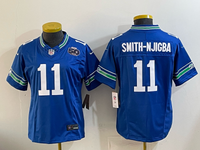 Seahawks 25/26 Smith-Njigba #11 Royal Blue Women NFL Jersey