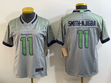 Seahawks 25/26 Smith-Njigba #11 Wolf Gray/Green Women NFL Jersey