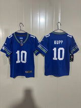 Seattle Seahawks 25/26 Kupp #10 Royal Kids Jersey