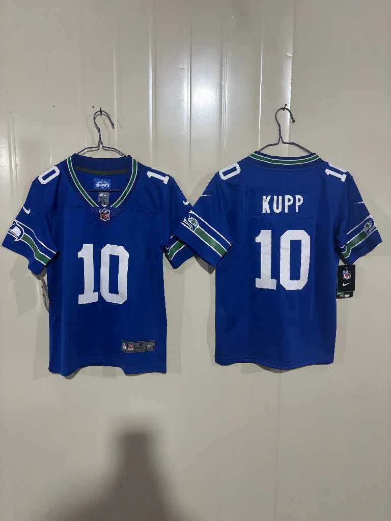 Seattle Seahawks 25/26 Kupp #10 Royal Kids Jersey