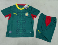 Senegal 2026 Green/Red/Yellow World Cup Away Kids Jersey Set