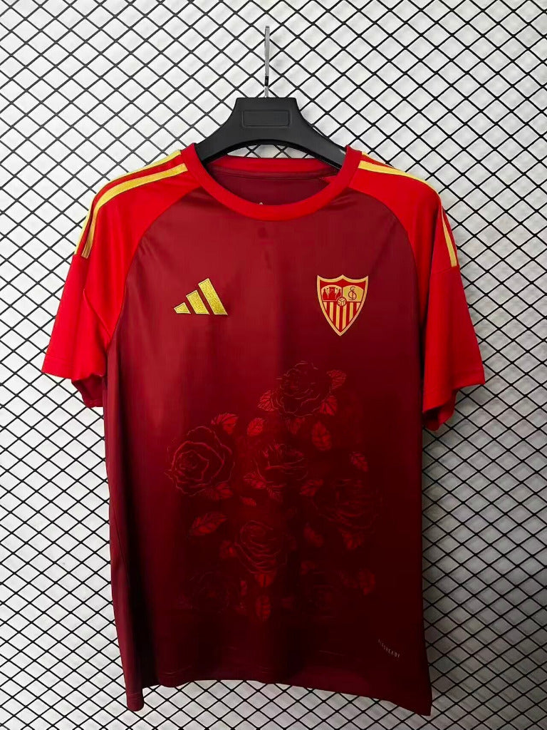 Sevilla 25/26 Red/3 Yellow Stripes Special Edition Jersey