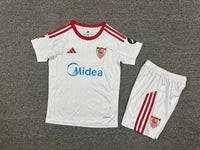 Sevilla 25/26 White Home Kids Jersey Set