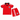 Sevilla 26/27 Red/White 3 Stripes Away Kids Jersey Set